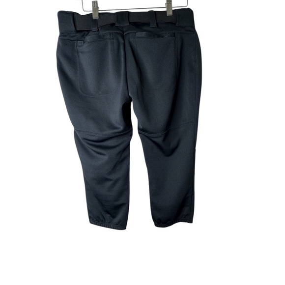 Under Armour Softball Pants Medium Black with Belt Brand New Fitted Cropped 20" - Picture 5 of 8